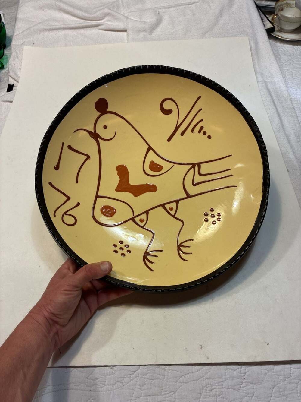 Williamsburg Global Views Large Decorative Bird Charger Plate